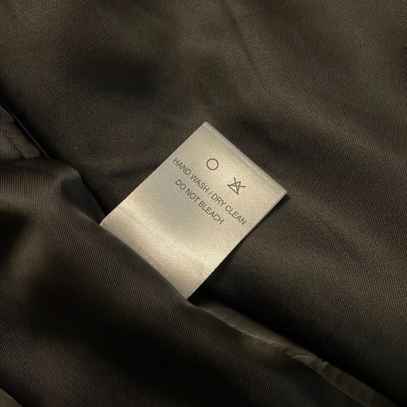 Chicwish Shawl Collar Black w/ White Grid Asymmetric Hem Wool Blend Coat Small - Picture 6 of 11